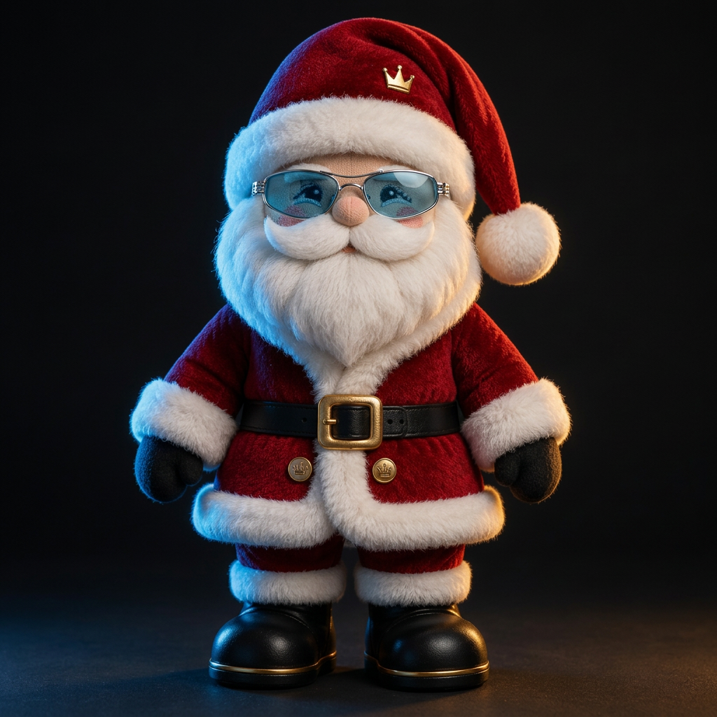 Classic SantaMoon plush collectible