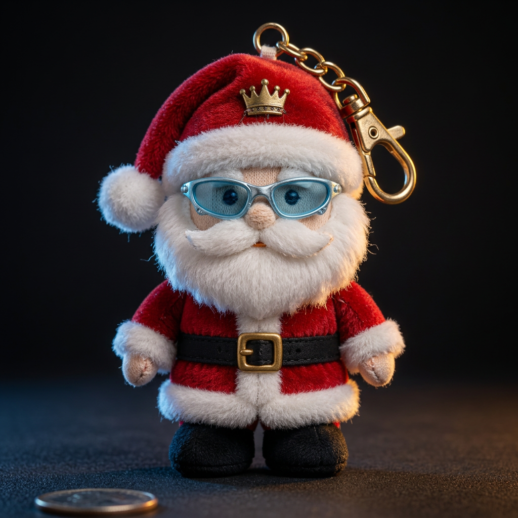 Baby Santa Keychain plush collectible